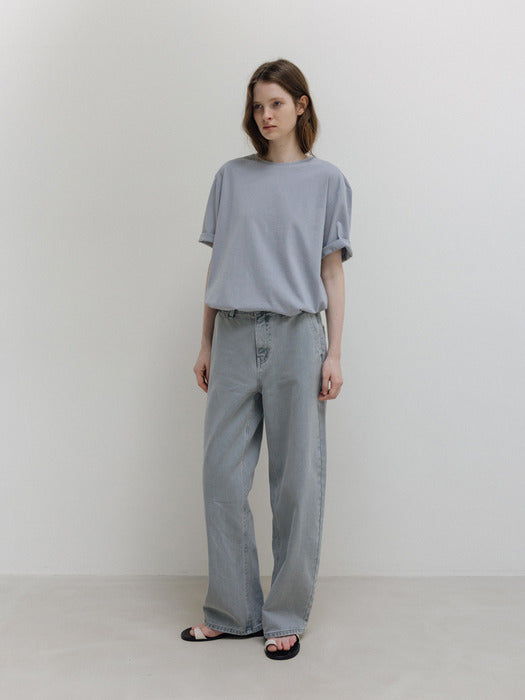 Moia organic cotton t-shirt (pale blue)