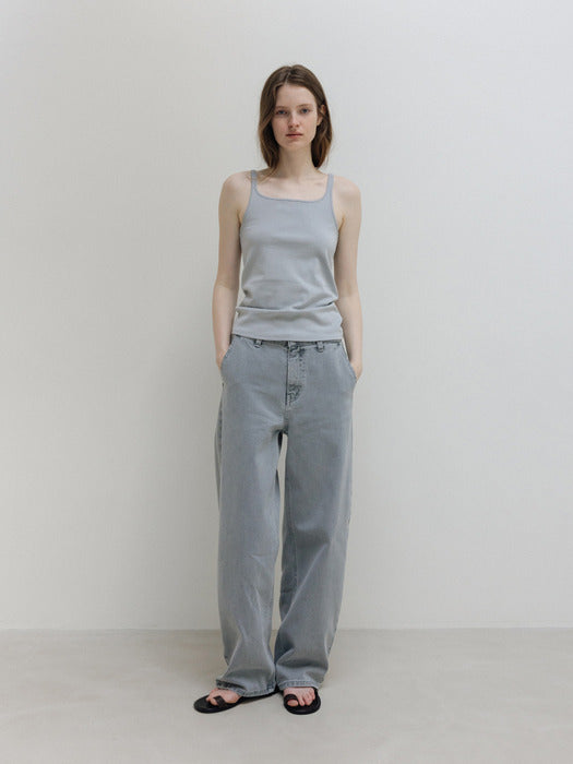 Moia plain sleeveless (pale blue)