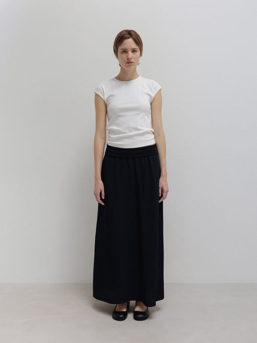 Moia ribbed t-shirt (white)