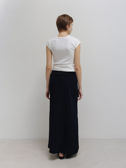 Moia ribbed t-shirt (white)