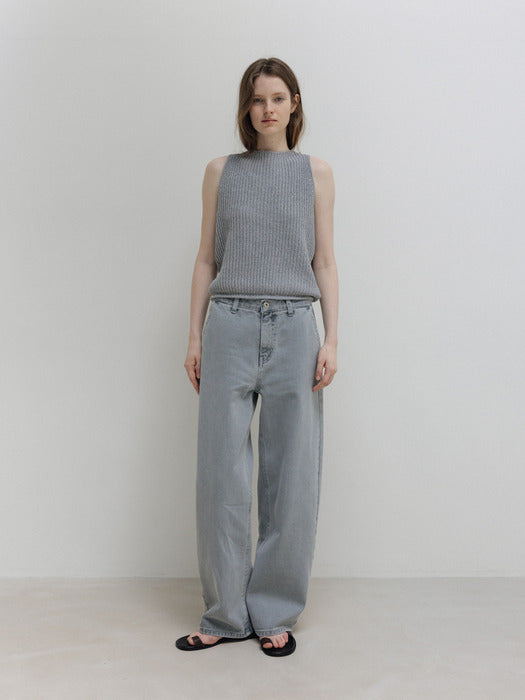 Moia barrel dyed denim (pale blue)