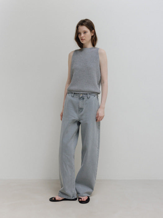 Moia barrel dyed denim (pale blue)