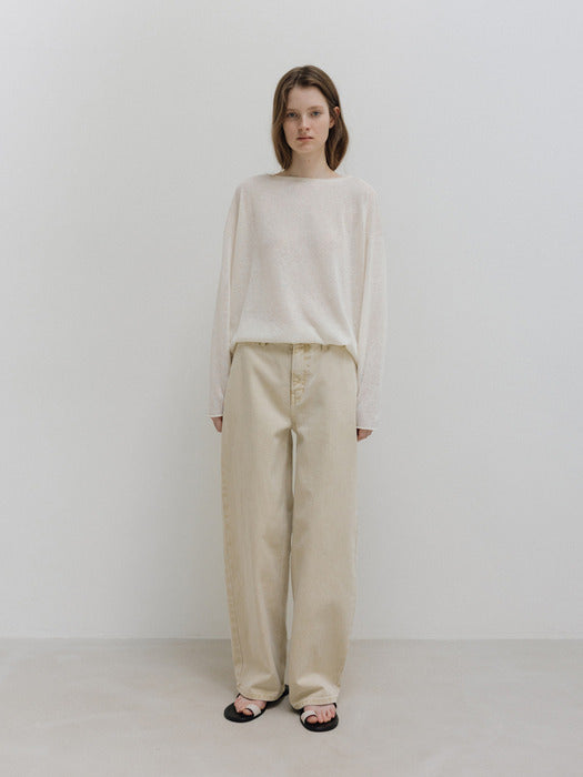 [moia] airy round knit (ivory)