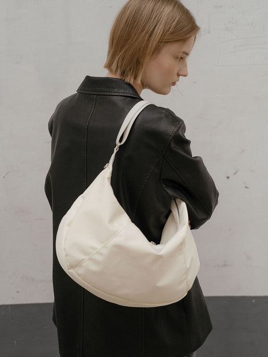 Tillidie Draw nylon shoulder bag Ivory