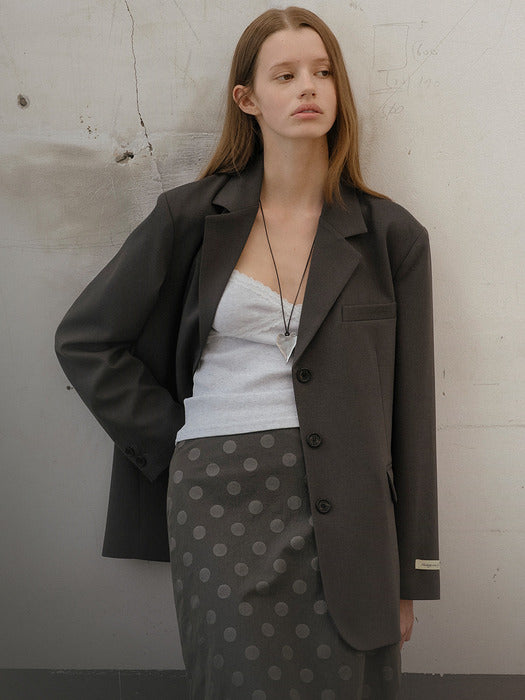 Tillidie Classic notched single jacket Gray