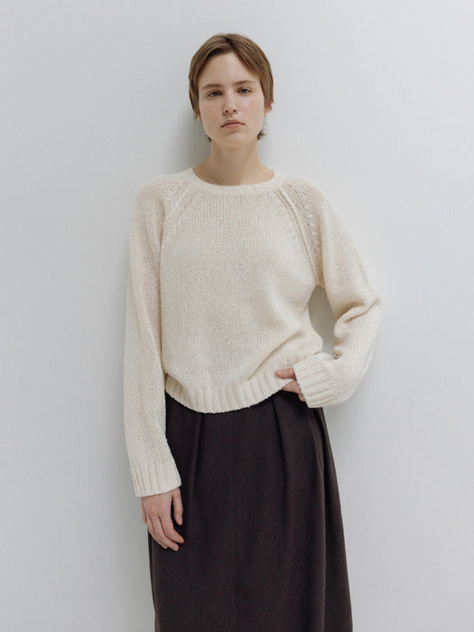 Moia paper round knit (ivory)