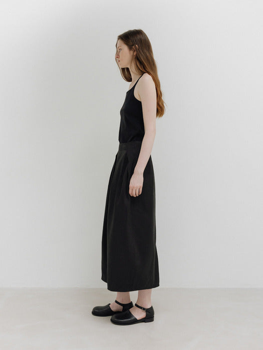 [moia] sand barrel skirt (vintage black)