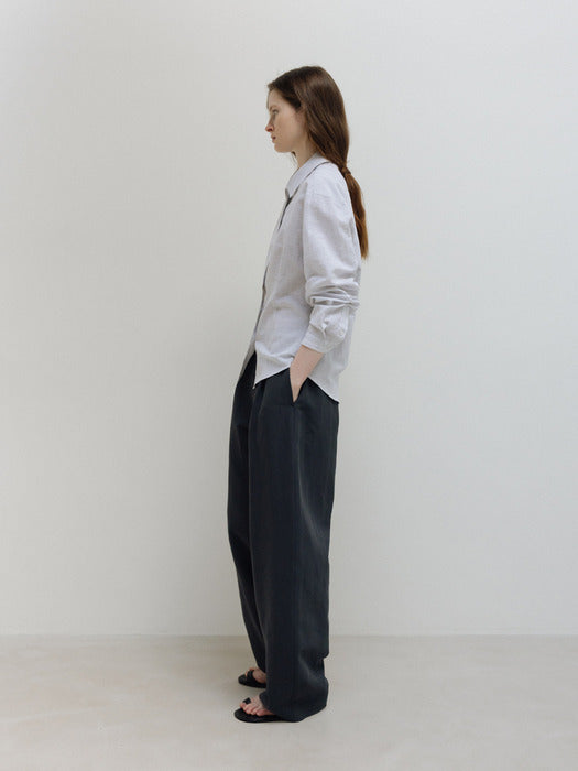 Moia slim shirt (misty check)