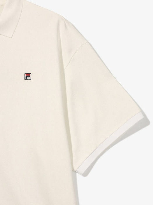 Fila Oversized Pique Short-Sleeve T-Shirt 100