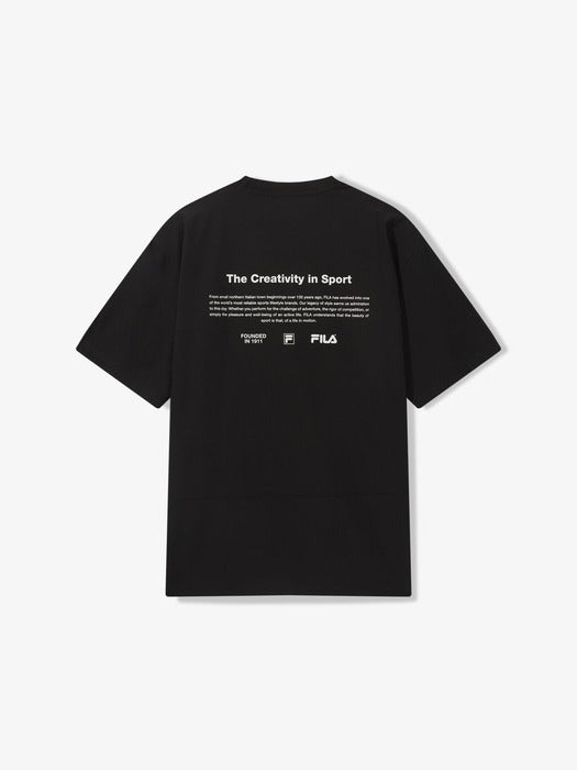 [fila] Essential Woven Short Sleeve T-Shirt_FS262RS01X033_001