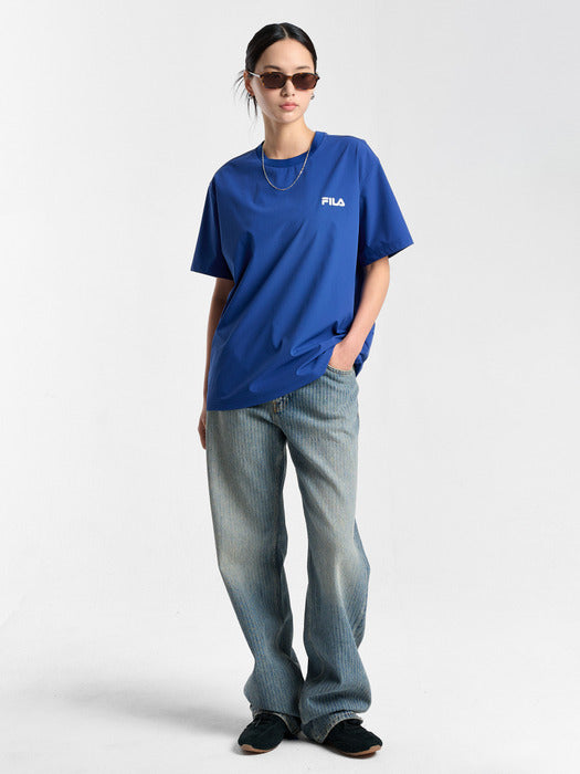 [fila] Essential Woven Short-Sleeve T-Shirt_FS262RS01X033_452