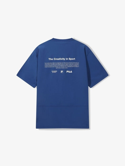 [fila] Essential Woven Short-Sleeve T-Shirt_FS262RS01X033_452