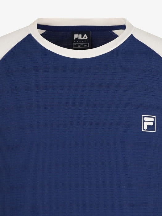 [fila] Tennis Round Neck Jacquard Short Sleeve T-Shirt_FS262RS11M001_462