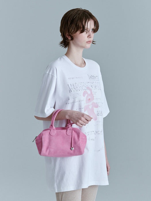 Margesherwood Soft Bowling pink suede
