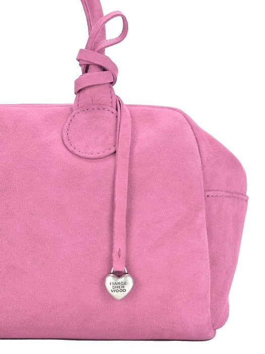 Margesherwood Heart Charm pink suede