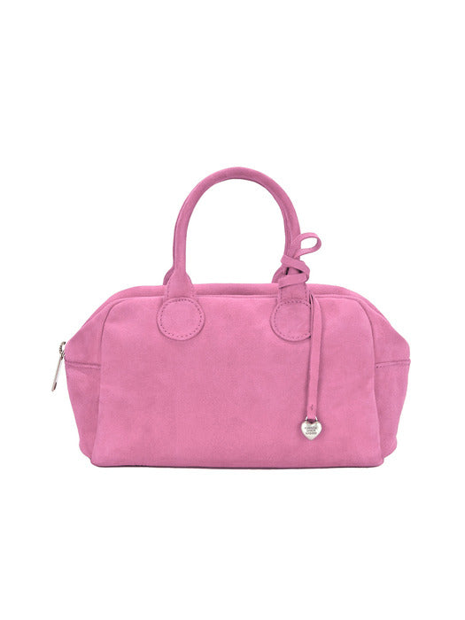 Margesherwood Heart Charm pink suede