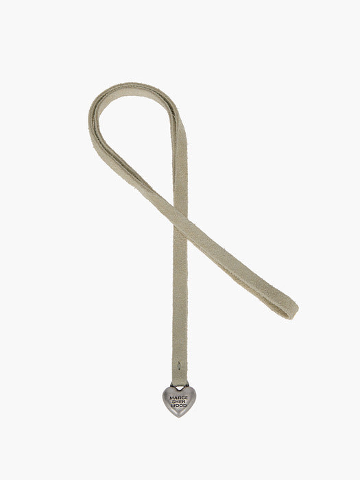 Margesherwood Heart Charm blond wood suede