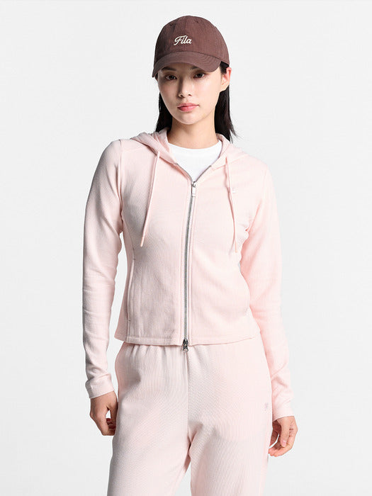 Fila Women's Ribbed Hoodie Zip-up 650