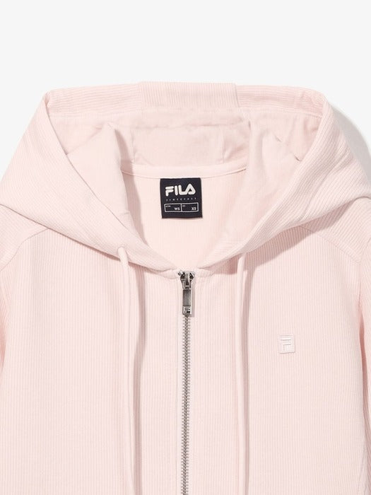 Fila Women's Ribbed Hoodie Zip-up 650