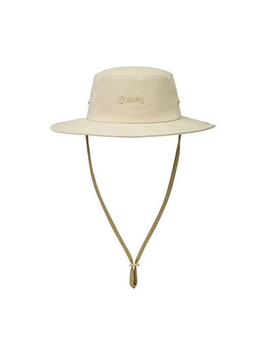 Emis Coastal Cotton Bucket Hat-Beige