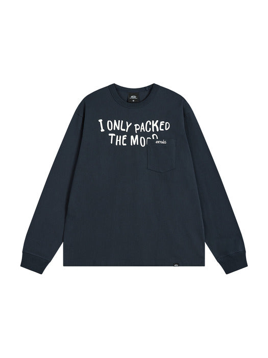 Emis Pocket Long Sleeve T-Shirt-Navy