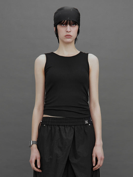 Wconcept_Treemingbird Tmb Active Back-Layer Sleeveless Top [ Black ]
