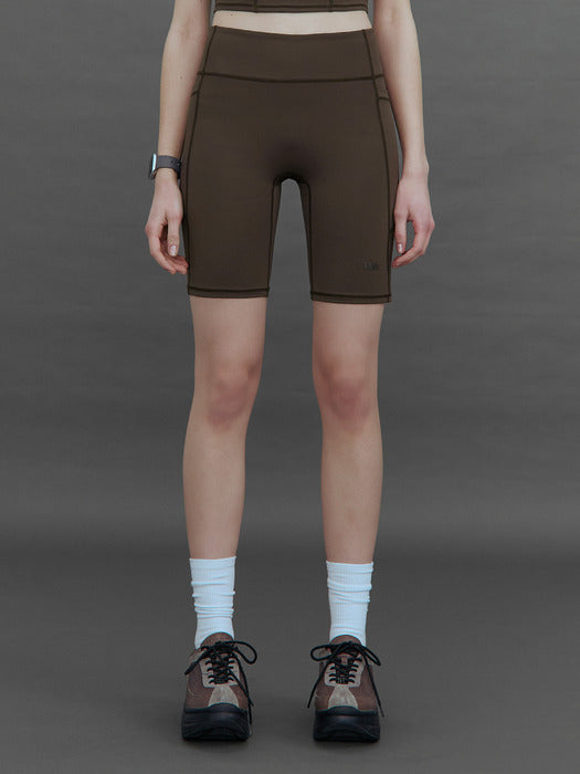 Wconcept_Treemingbird Tmb Active Flex Biker Shorts [ Brown ]