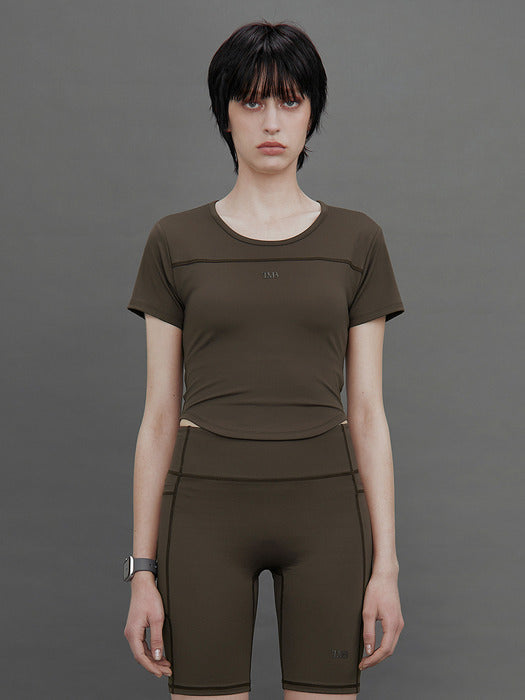 Wconcept_Treemingbird Tmb Active Open-Back Top [ Brown ]