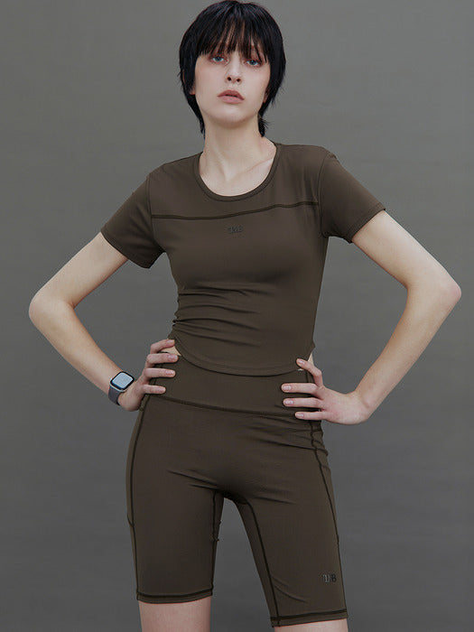 Wconcept_Treemingbird Tmb Active Open-Back Top [ Brown ]