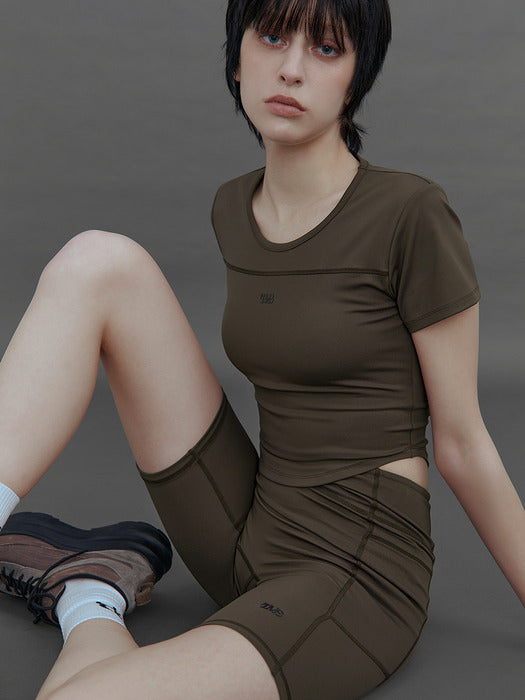 Wconcept_Treemingbird Tmb Active Open-Back Top [ Brown ]