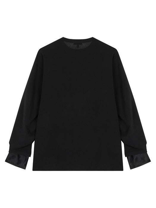 [vunque] En Haut Layered T-shirt (En Haut Layered T-shirt) Black