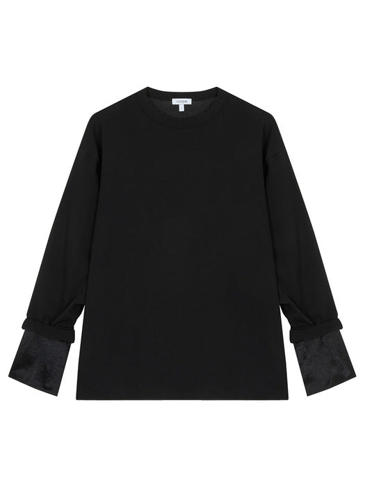[vunque] En Haut Layered T-shirt (En Haut Layered T-shirt) Black