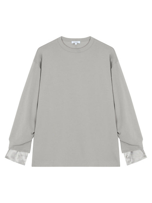 Vunque En Haut Layered T-shirt Grey