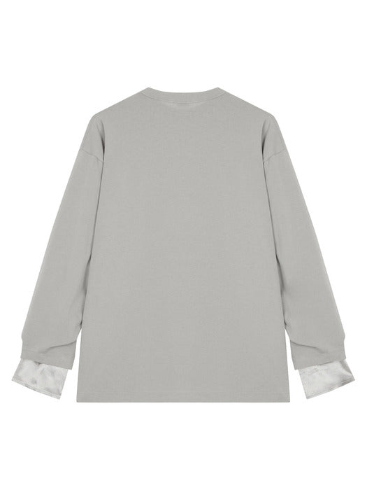 Vunque En Haut Layered T-shirt Grey