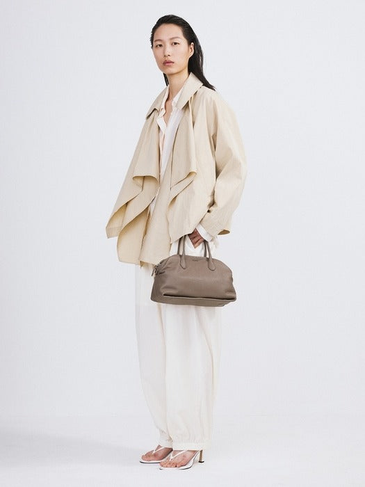 [recto] Muffler Wrap Coat (Yellow Beige)