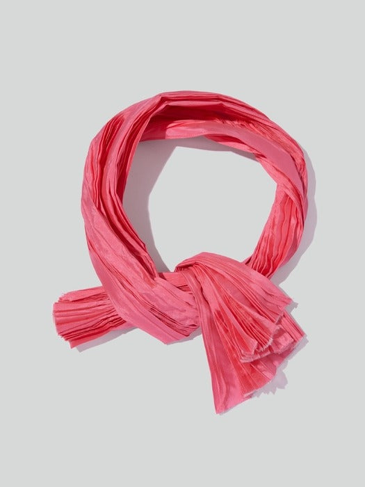 Recto Pleats Petit Scarf (Pink)