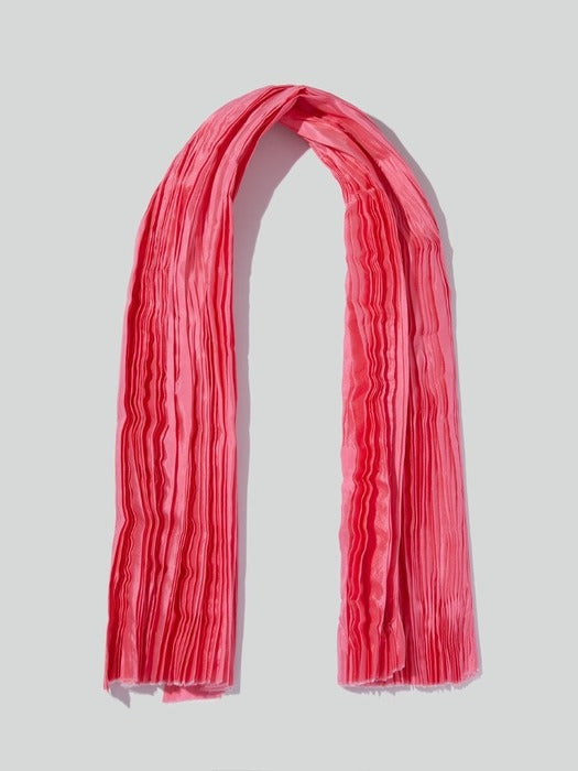 [recto] Pleats Petit Scarf (Pink)