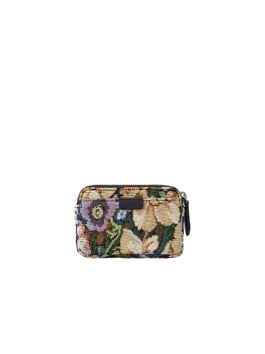 Vunque Perfec Compact Key Holder Jacquard Card Wallet Floral