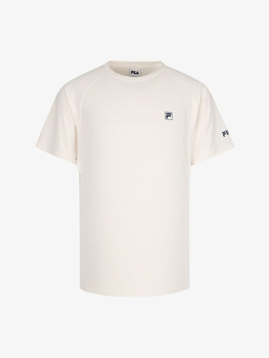 [fila] Tennis Round Neck Jacquard Short Sleeve T-Shirt_FS262RS11M001_191