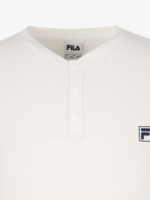 [fila] Tennis Henley Neck Jacquard Short-Sleeve T-Shirt_FS262RS11M004_191
