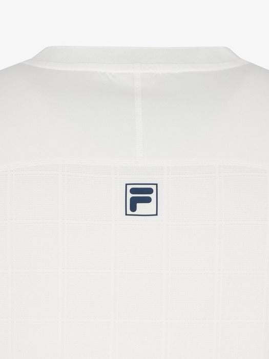 [fila] Tennis Henley Neck Jacquard Short-Sleeve T-Shirt_FS262RS11M004_191
