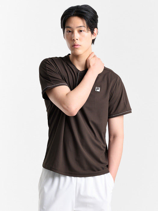 Fila Tennis Dry Lacoste Henley Short-Sleeve T-Shirt 234