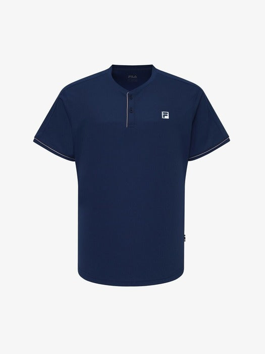 Fila Tennis Dry Lafite Henley Neck Short Sleeve T-Shirt 462