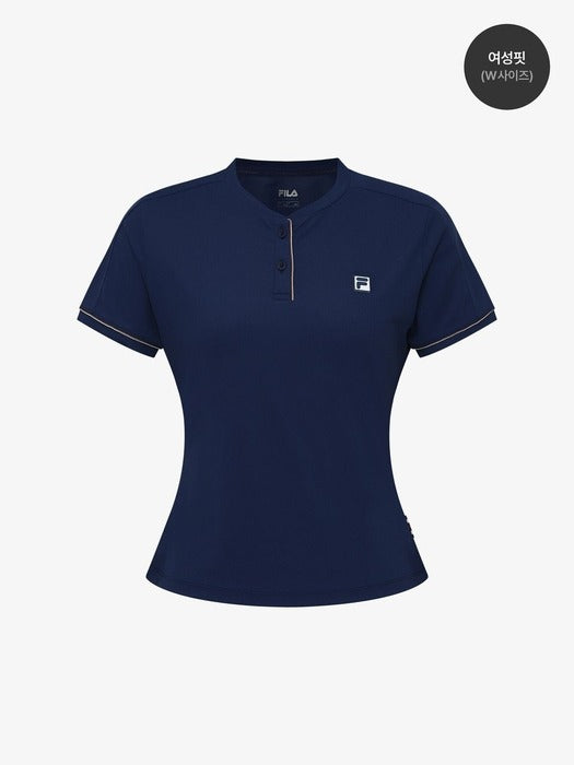 Fila Tennis Dry Lafite Henley Neck Short Sleeve T-Shirt 462
