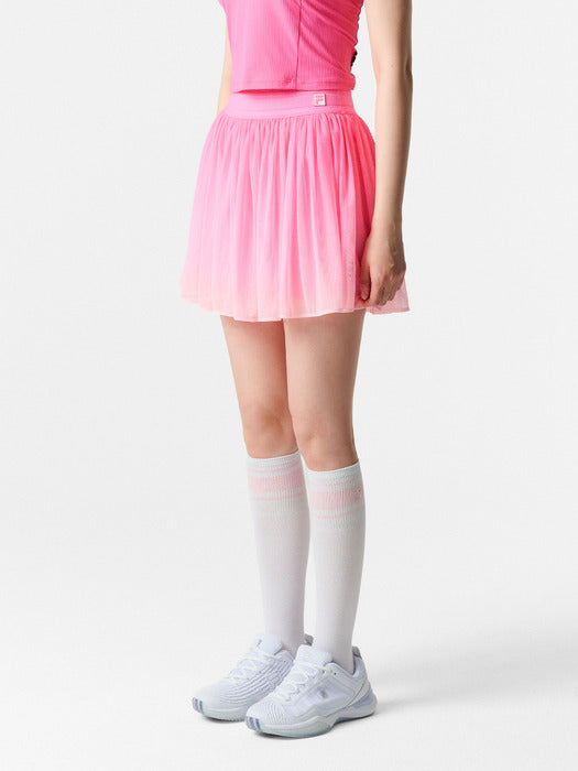 [fila] Tennis Power Net Gathered Skirt_FS262SK11F003_690