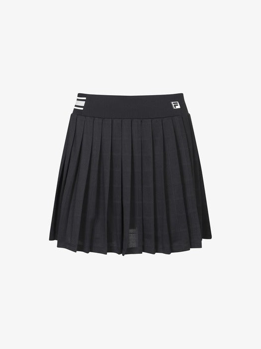 [fila] Tennis Jacquard Pleats Skirt_FS262SK11F004_001