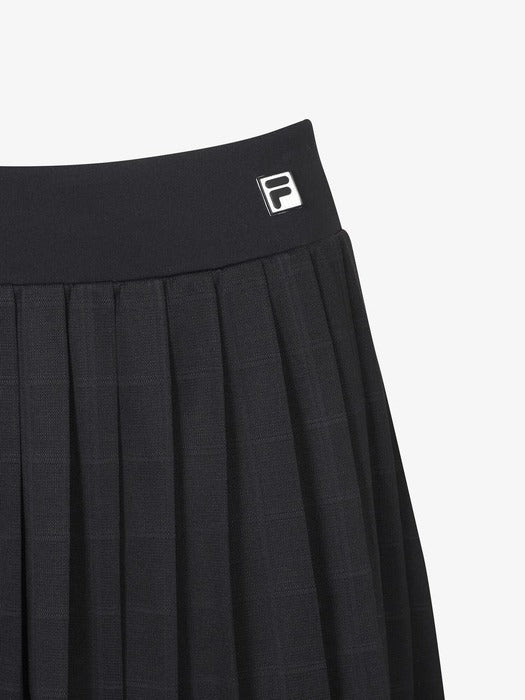 [fila] Tennis Jacquard Pleats Skirt_FS262SK11F004_001