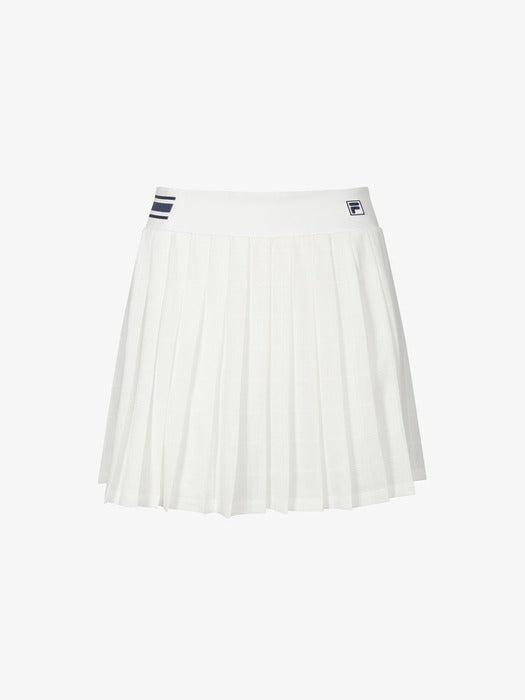 [fila] Tennis Jacquard Pleats Skirt_FS262SK11F004_191