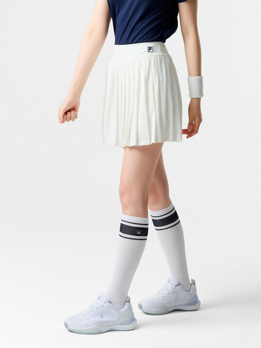 [fila] Tennis Jacquard Pleats Skirt_FS262SK11F004_191