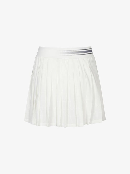 [fila] Tennis Jacquard Pleats Skirt_FS262SK11F004_191
